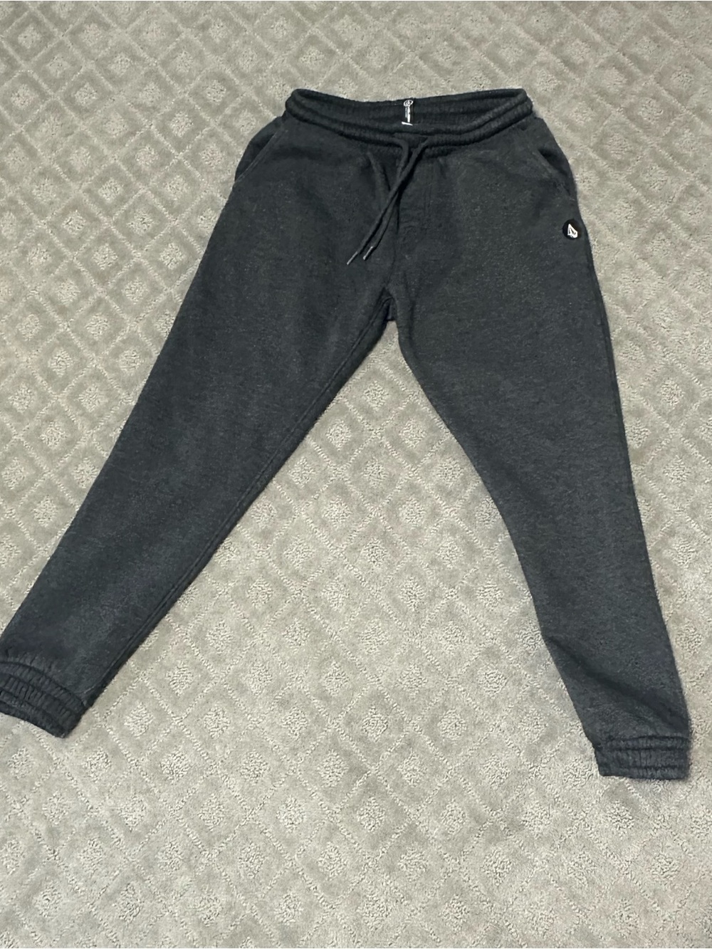 Volcom Men’s Heather Black/Dark Gray Jogger Sweatpants